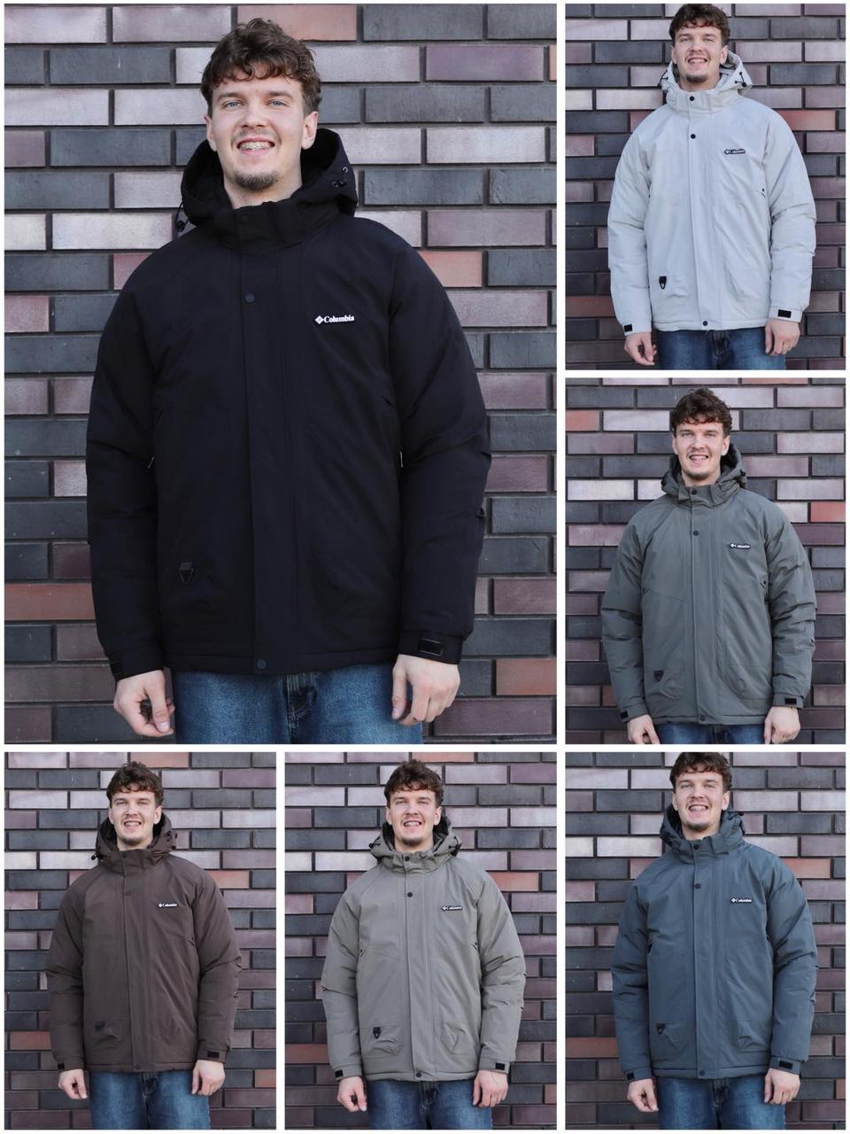 Стильна подовжена зимова куртка в чорному кольорі, фото 1