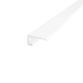 Мікроплінтус Алюмінієвий 15х8,1 2500 мм Анодування Білий