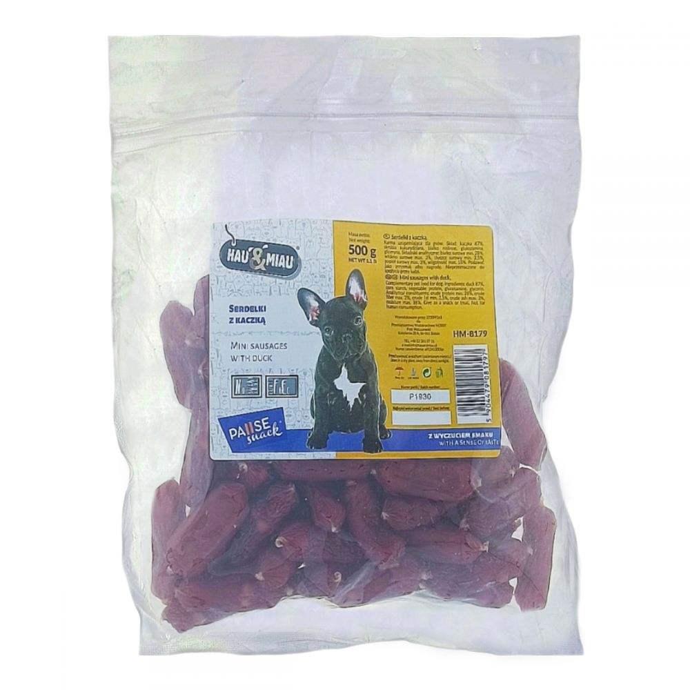 Сосиски зі смаком качки 500г HauandMiau, фото 1