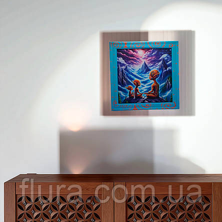 Картина для дому настінна авторська, містична 20×20 см / Картини на стіну для декору, фото 2