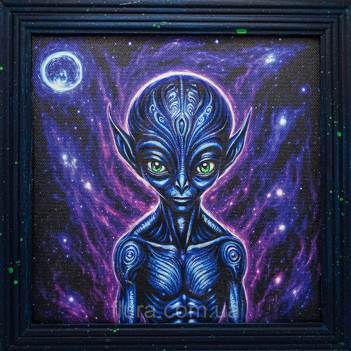 Картина для дому настінна авторська, містична 20×20 см / Картини на стіну для декору