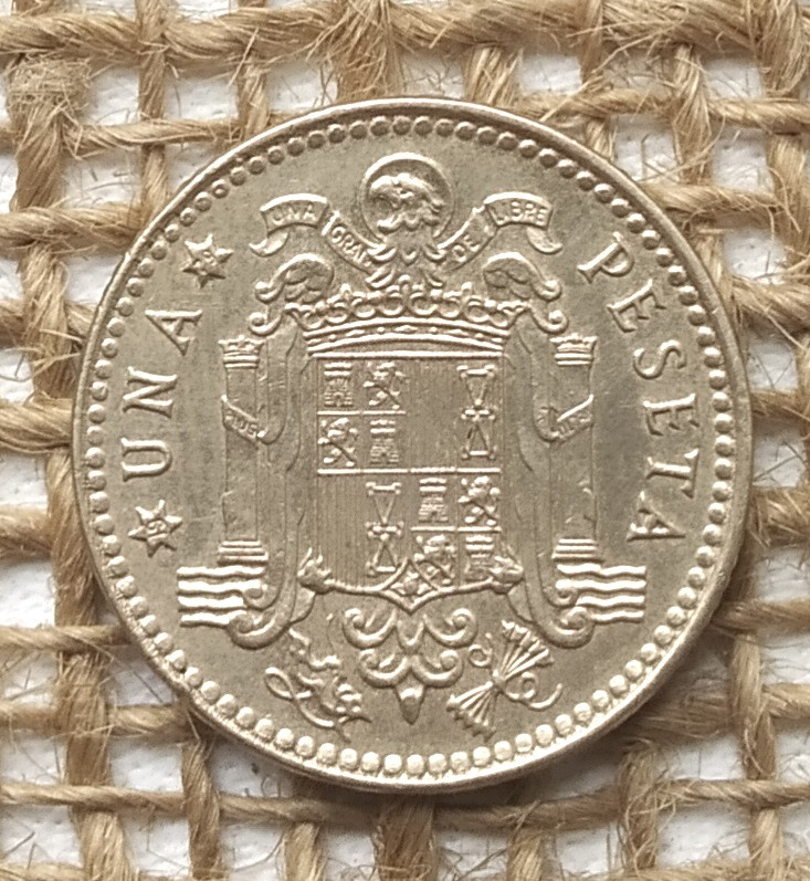 1 песета 1975 року. (79)  Iспанiя, фото 1