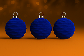 Ялинкові кулі «Зефірка» оксамитові бордові 6 см | набір 6 шт | новорічні прикраси | іграшки для ялинки | 8 різновидів кольорів Синій