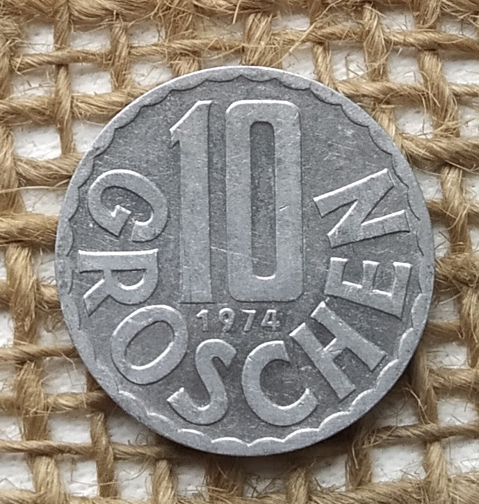 10 грошей 1974 року. Австрiя, фото 1