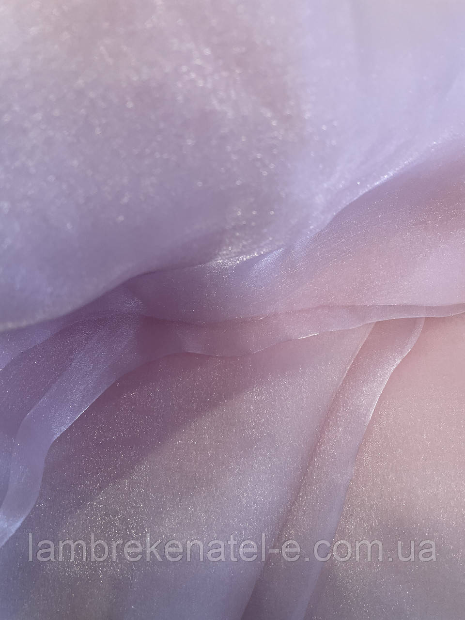 Тюль вуаль ніжно рожевий, залишок 3,4 м, фото 1