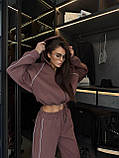 Жіночий теплий спортивний костюм у стилі оверсайз, фото 3