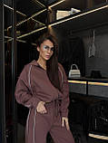 Жіночий теплий спортивний костюм у стилі оверсайз, фото 6