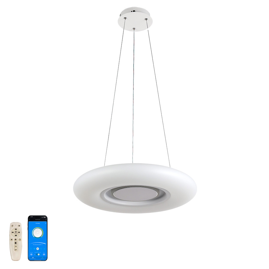 Світлодіодна люстра підвісна Levistella 76W до 18 м² колір Білий LVS5420, фото 1