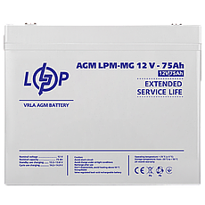 Акумулятор мультигелевий LPM-MG 12V - 75 Ah, фото 4