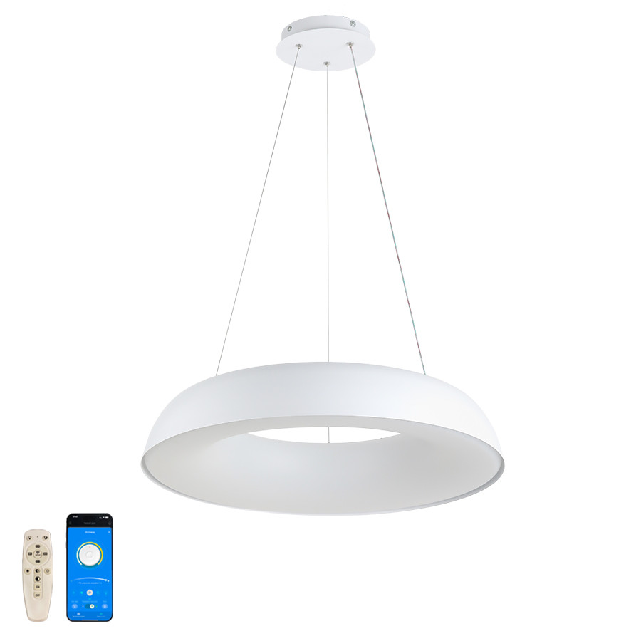 LED підвісна люстра без мерехтіння Levistella 80W до 18 м² колір Білий LVS5399, фото 1