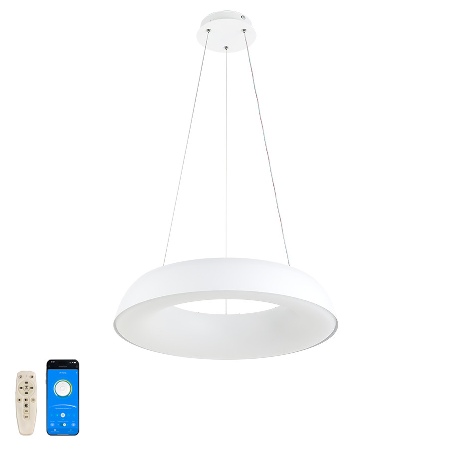 Люстра світлодіодна підвісна Levistella 70W до 16 м² колір Білий LVS5407, фото 1