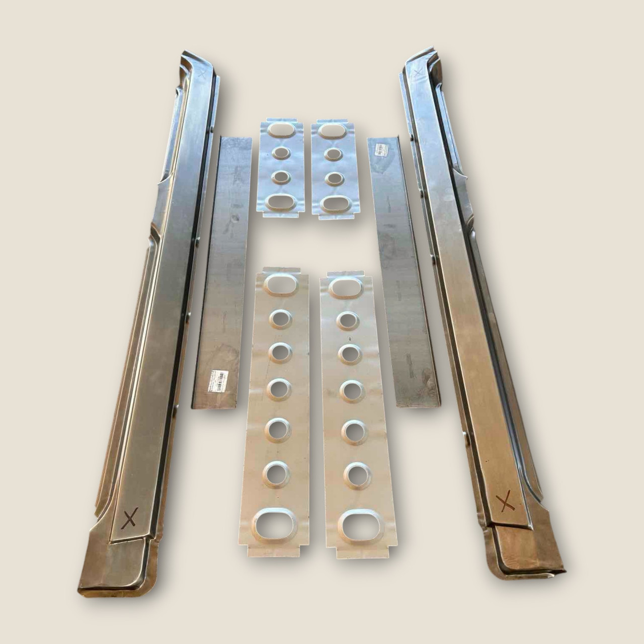 Пороги зовнішні +підсилювачі + з"єднувачі ВАЗ 2109,21099,2115 комплект 8 частин Украина, фото 1