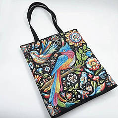 Набір для вишивки бісером Шопер "Райські птахи_620", 38х42 см