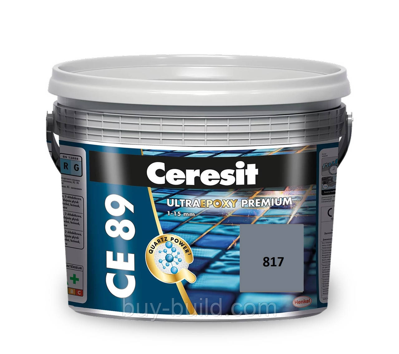 Фуга Ceresit CE 89 3кг міцний сланець (817), фото 1