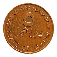Катар 5 дирхамiв, 1973