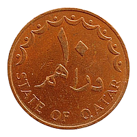 Катар 10 дирхамiв, 1973