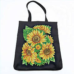 Набір для вишивки бісером Шопер "Соняхи", 38х42 см