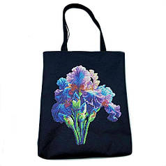 Набір для вишивки бісером Шопер "Іриси", 38х42 см