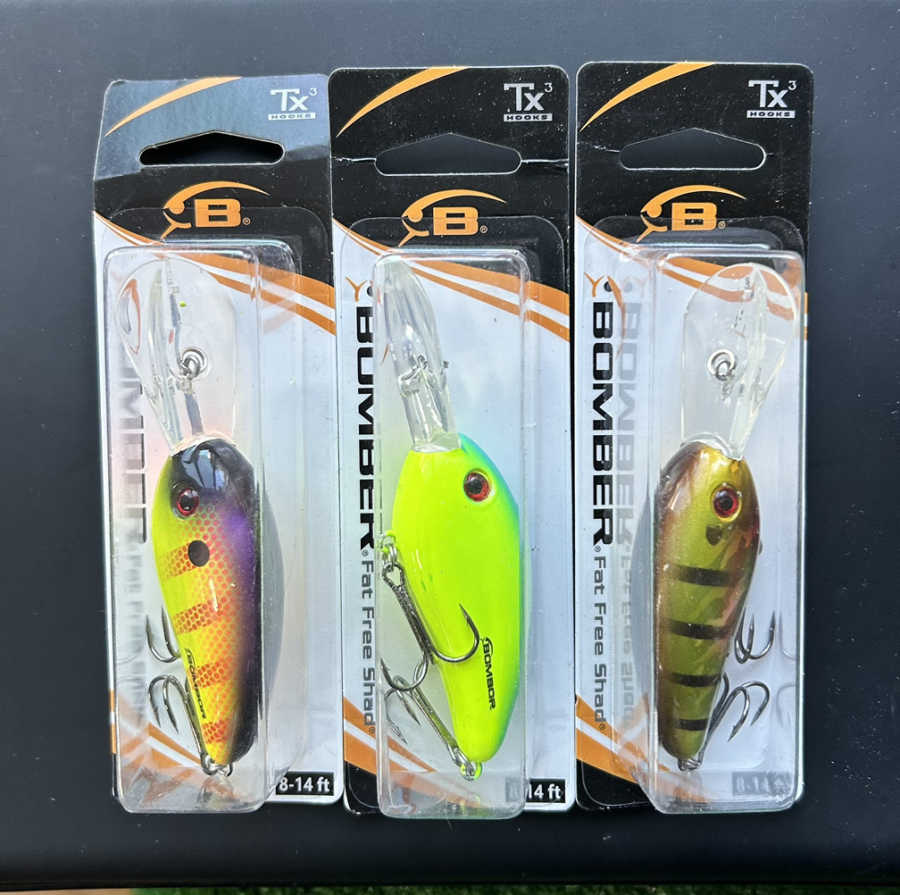 Воблер Bomber Fat Free Shad 6.5 см 16.5 г (набір 3шт) | Мінноу‑шед для тролінгу і спінінга, фото 1