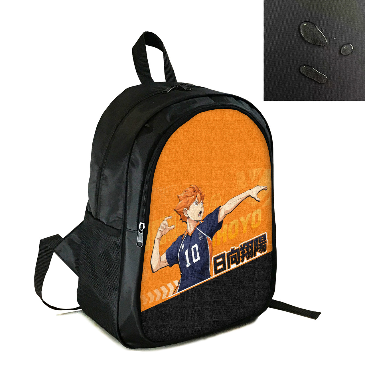Рюкзак міський/шкільний 38×28 см з принтом Аніме Волейбол!/Haikyuu два відділення, дитячий, підлітковий, чоловічий, жіночий (4102), фото 1