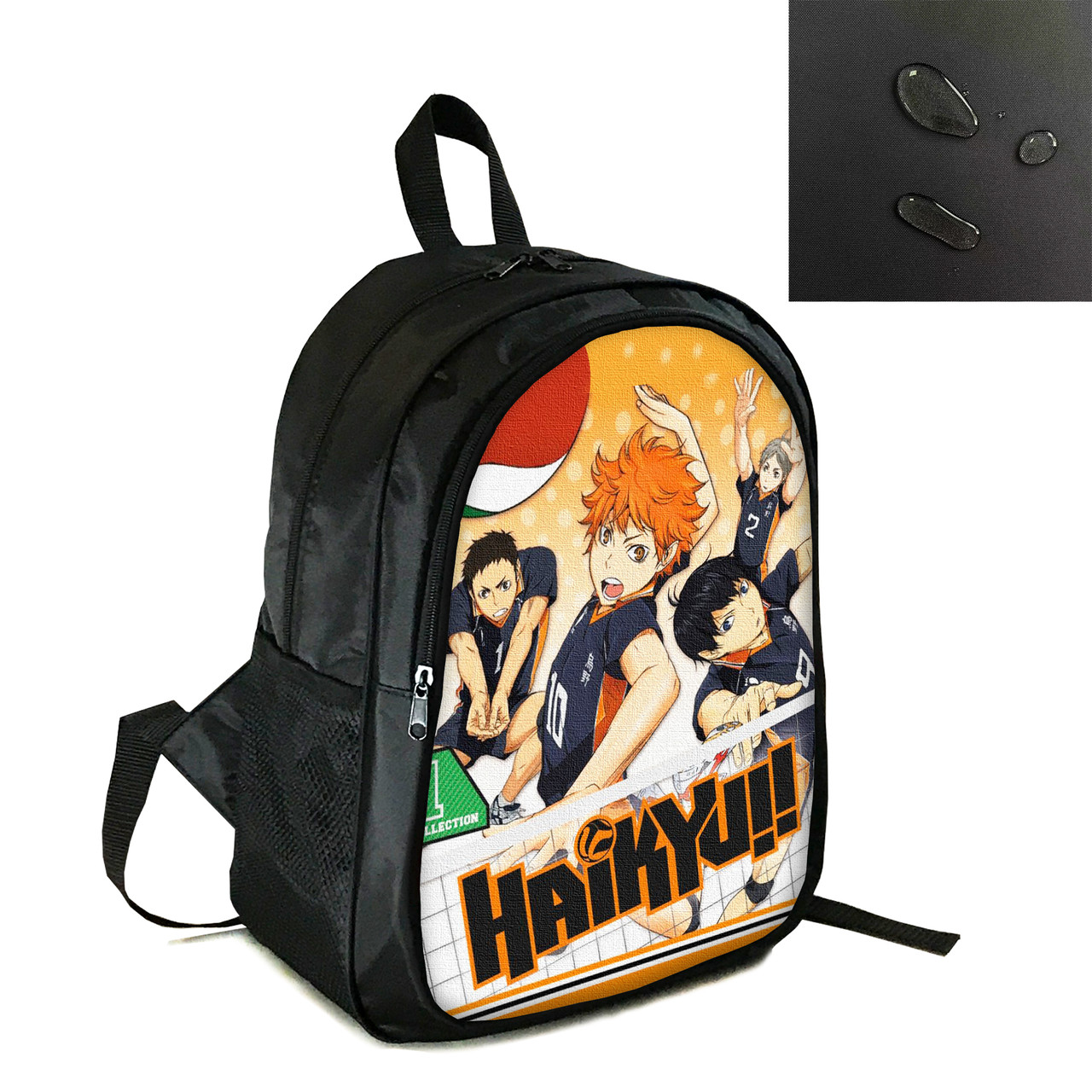 Рюкзак міський/шкільний 38×28 см з принтом Аніме Волейбол!/Haikyuu два відділення, дитячий, підлітковий, чоловічий, жіночий (4104), фото 1