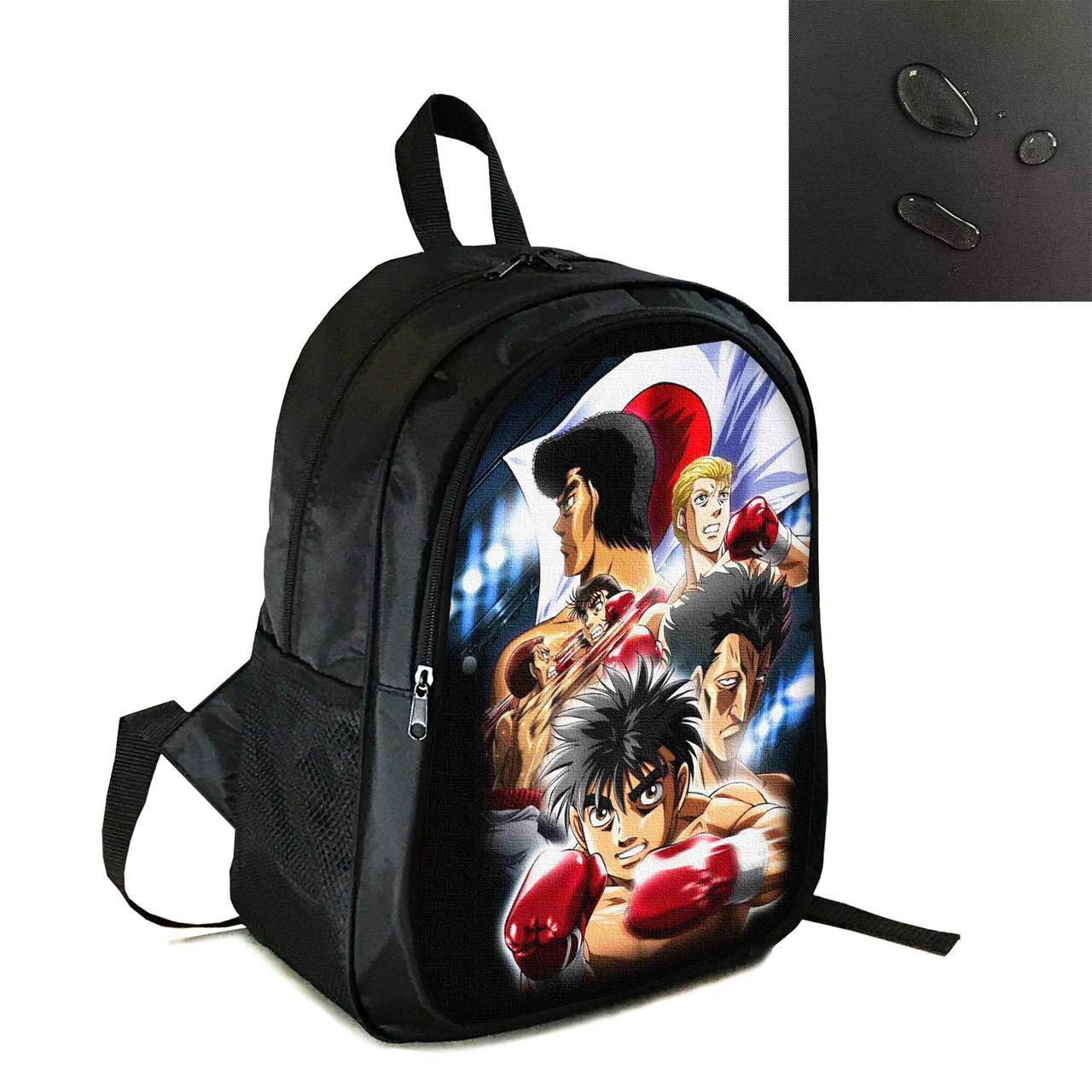 Рюкзак міський/шкільний 38×28 см з принтом Аніме Hajime no Ippo два відділення, дитячий, підлітковий, чоловічий, жіночий (4108), фото 1