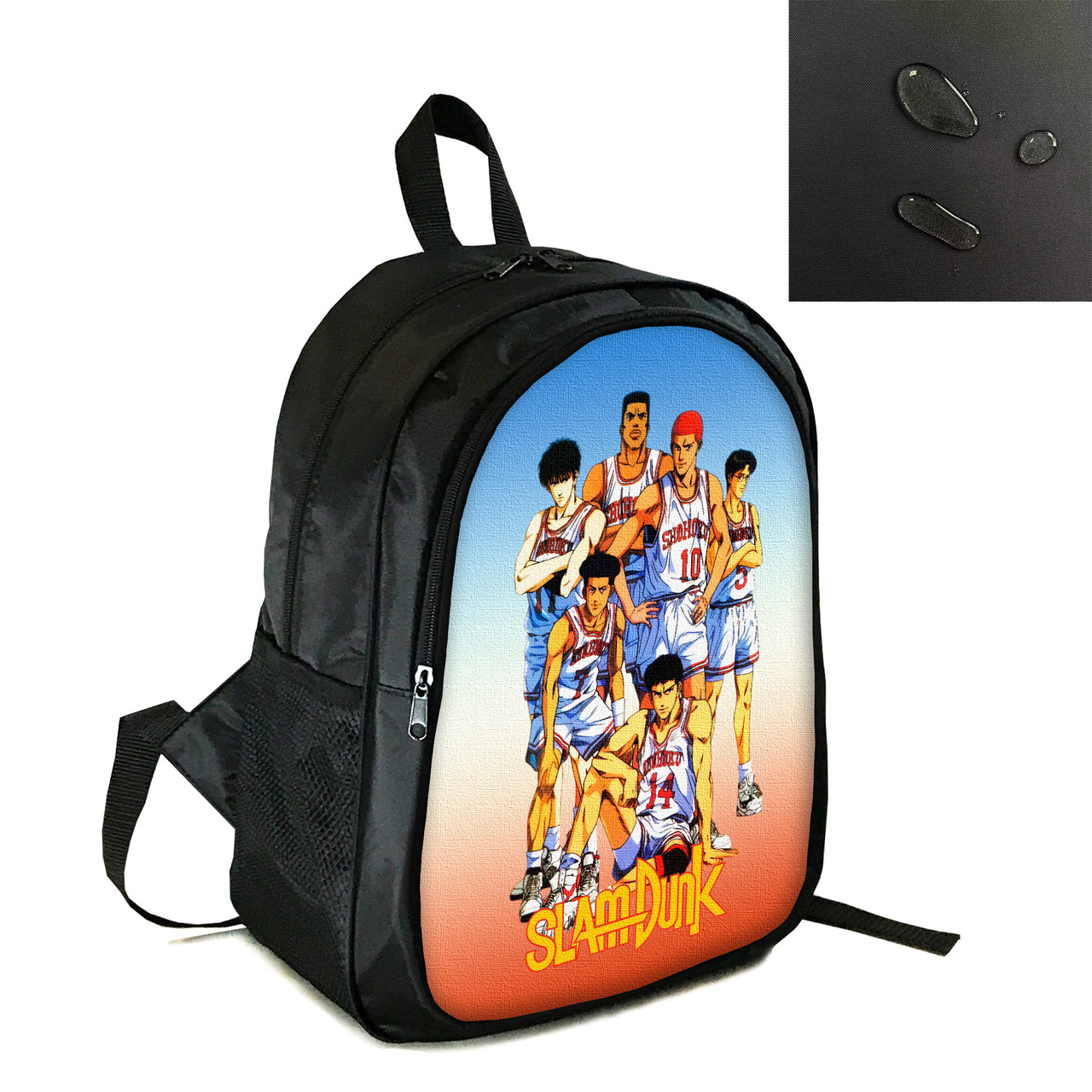 Рюкзак міський/шкільний 38×28см з принтом Аніме Коронний кидок/Slam Dunk дитячий, підлітковий, чоловічий, жіночий (4116), фото 1