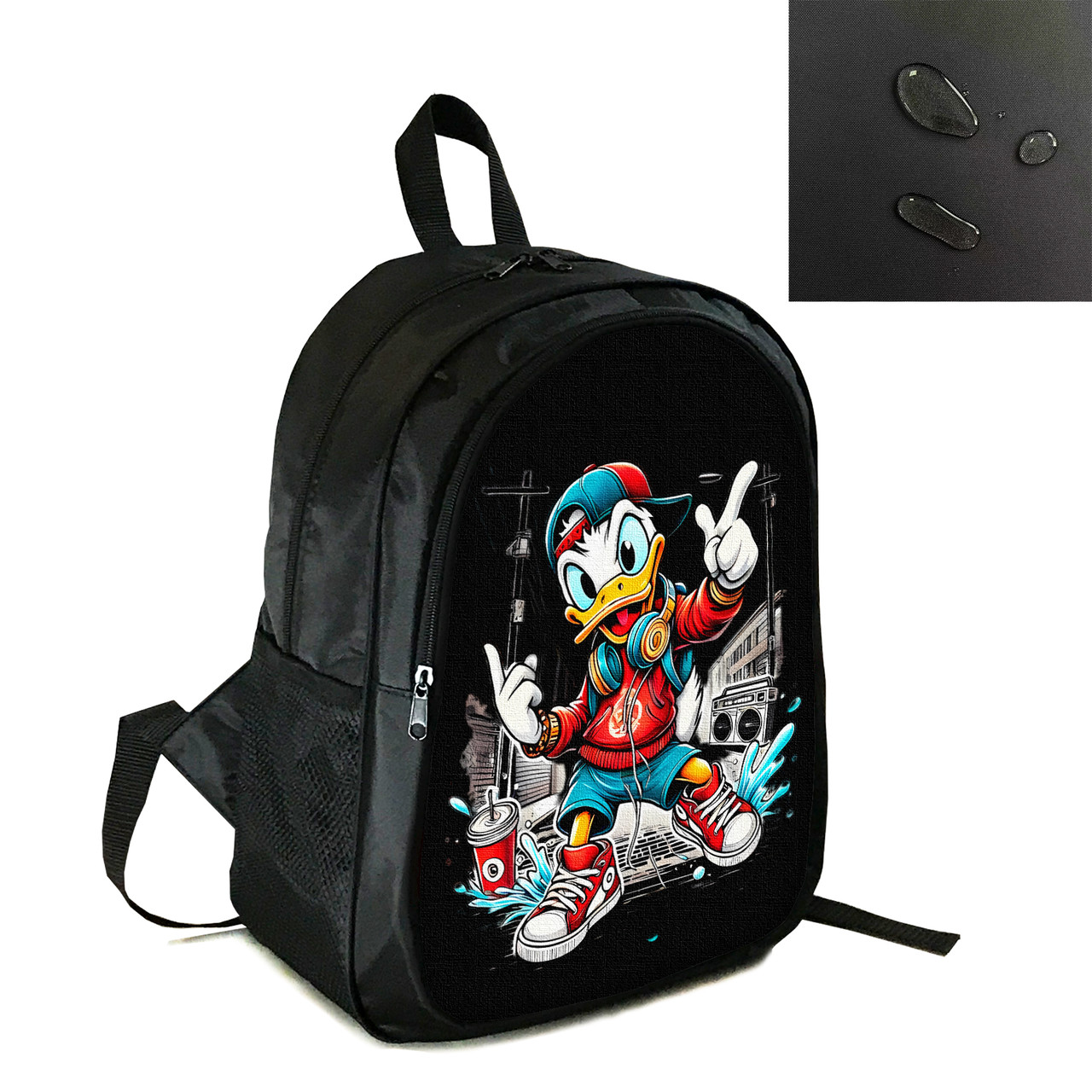 Рюкзак міський/шкільний 38×28см з принтом Дональд Дак дитячий, підлітковий, спортивний (4126), фото 1