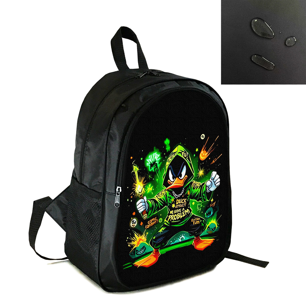 Рюкзак міський/шкільний 38×28см з принтом Дональд Дак дитячий, підлітковий, спортивний (4129), фото 1