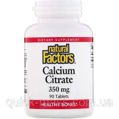 Кальцій цитрат Natural Factors Calcium Citrate 90 tab, фото 1