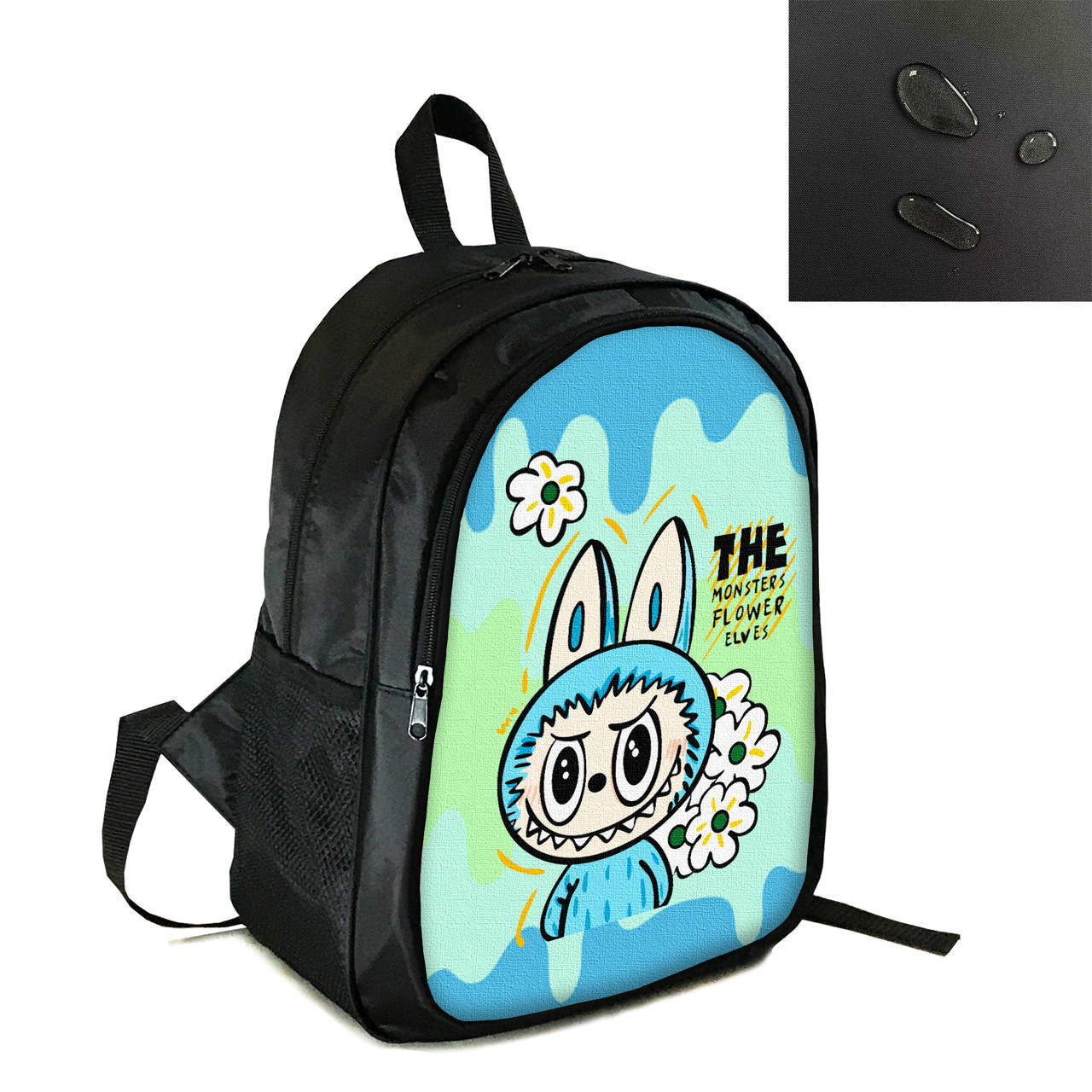 Рюкзак міський/шкільний 38×28см з принтом Лабубу/Labubu дитячий, підлітковий, спортивний (4144), фото 1