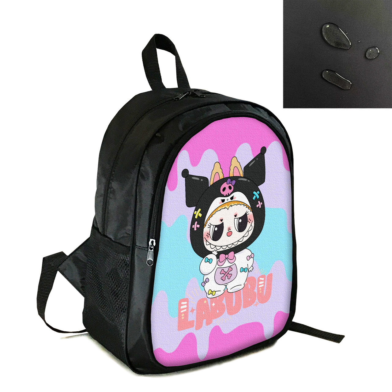 Рюкзак міський/шкільний 38×28см з принтом Лабубу/Labubu дитячий, підлітковий, спортивний (4146), фото 1