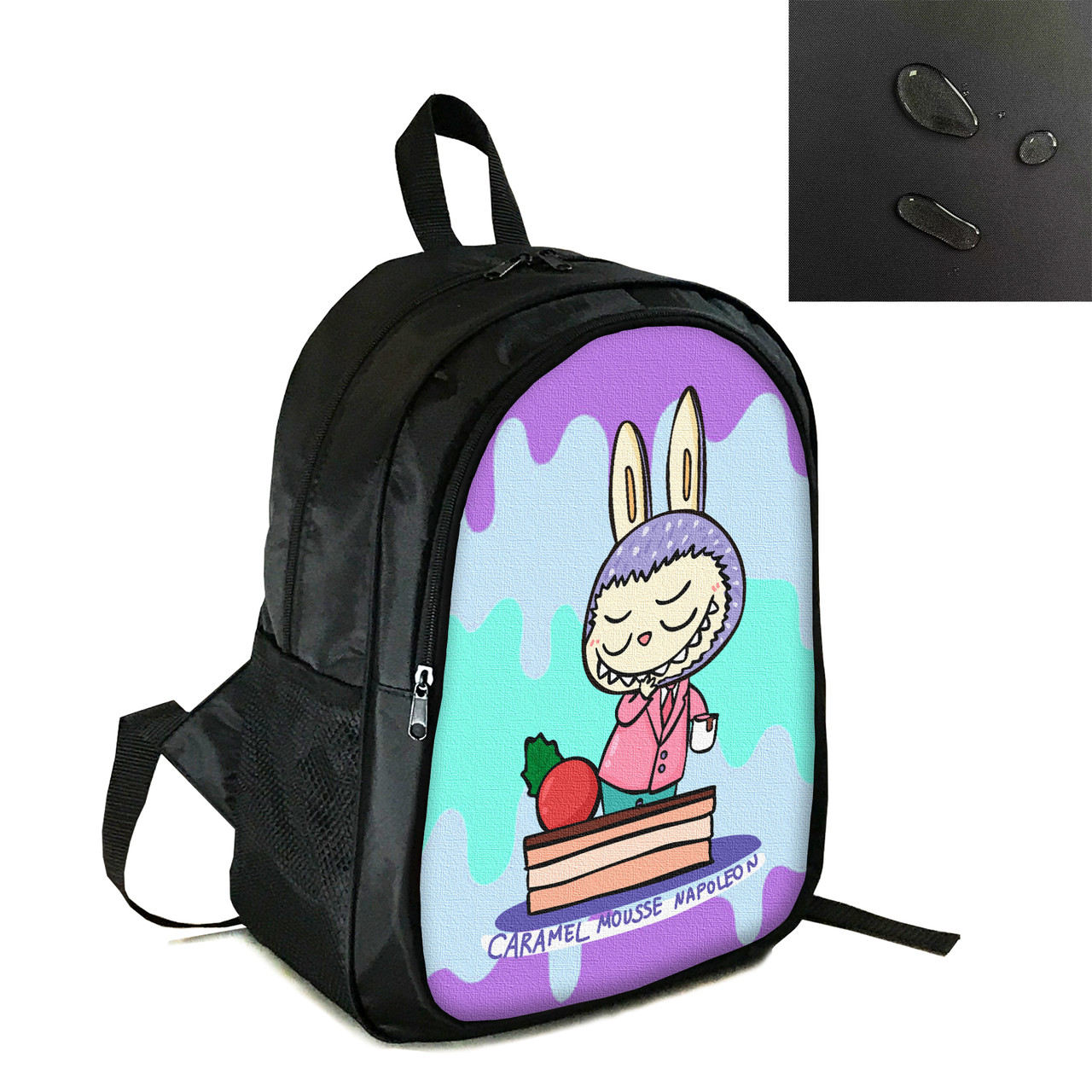 Рюкзак міський/шкільний 38×28см з принтом Лабубу/Labubu дитячий, підлітковий, спортивний (4150), фото 1