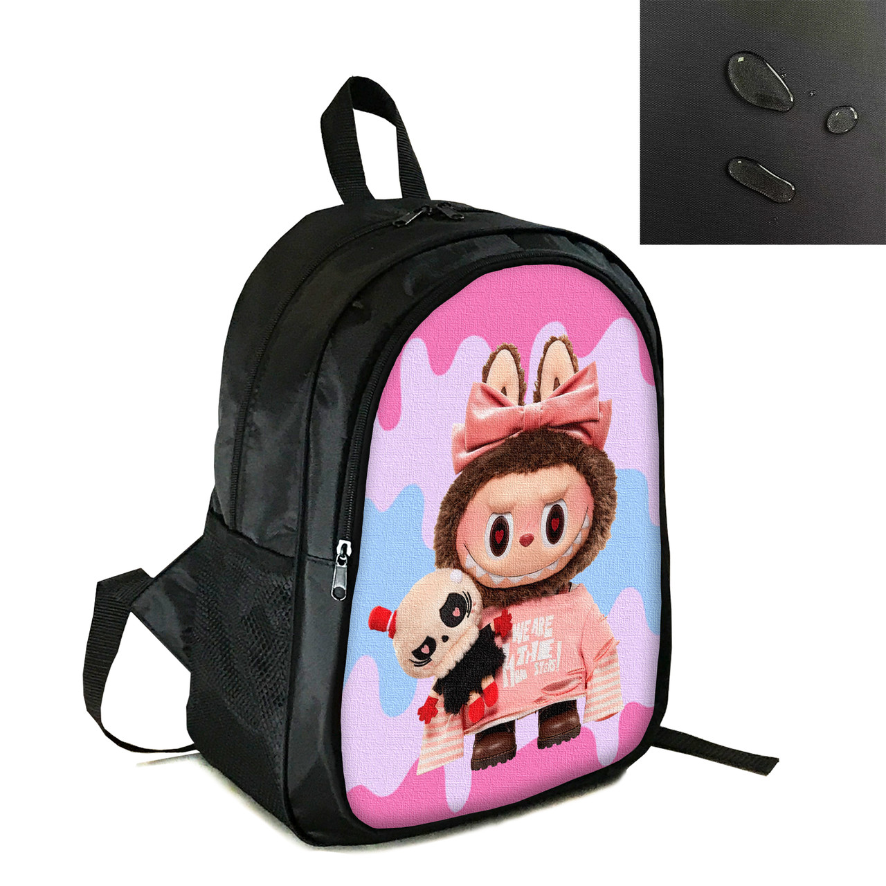 Рюкзак міський/шкільний 38×28см з принтом Лабубу/Labubu дитячий, підлітковий, спортивний (4151), фото 1