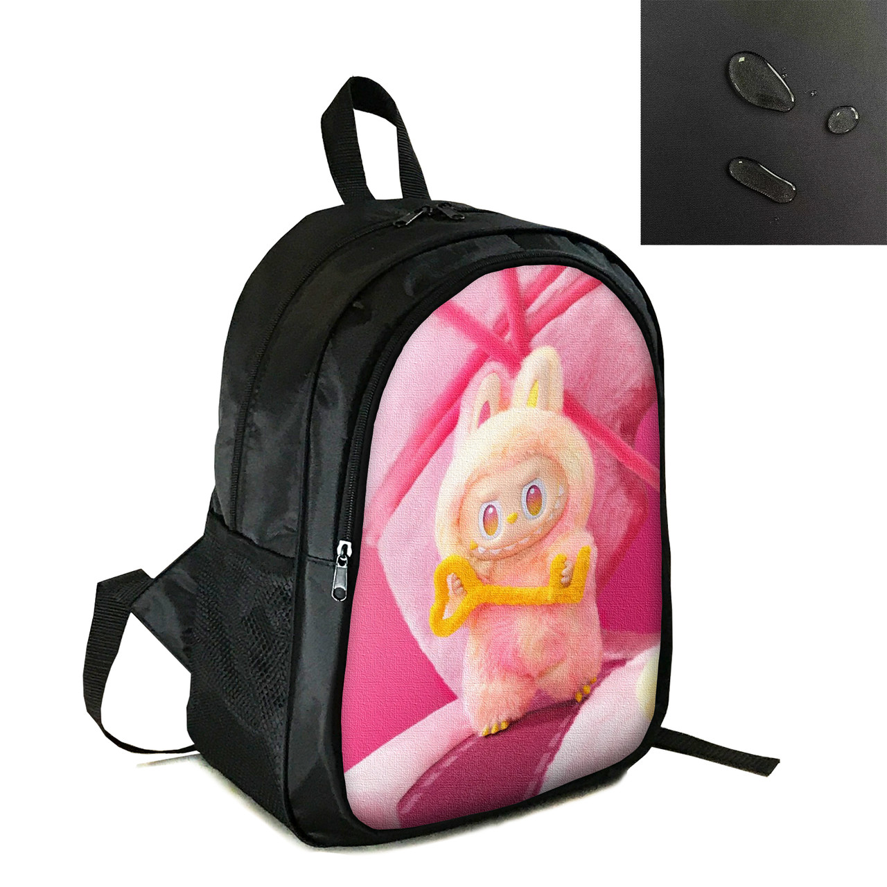 Рюкзак міський/шкільний 38×28см з принтом Лабубу/Labubu дитячий, підлітковий, спортивний (4152), фото 1