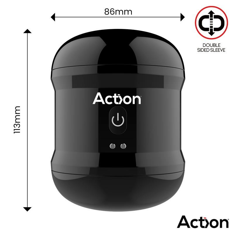 Розміри двостороннього вібруючого мастурбатора Компактний мастурбатор з розмірами для зручності