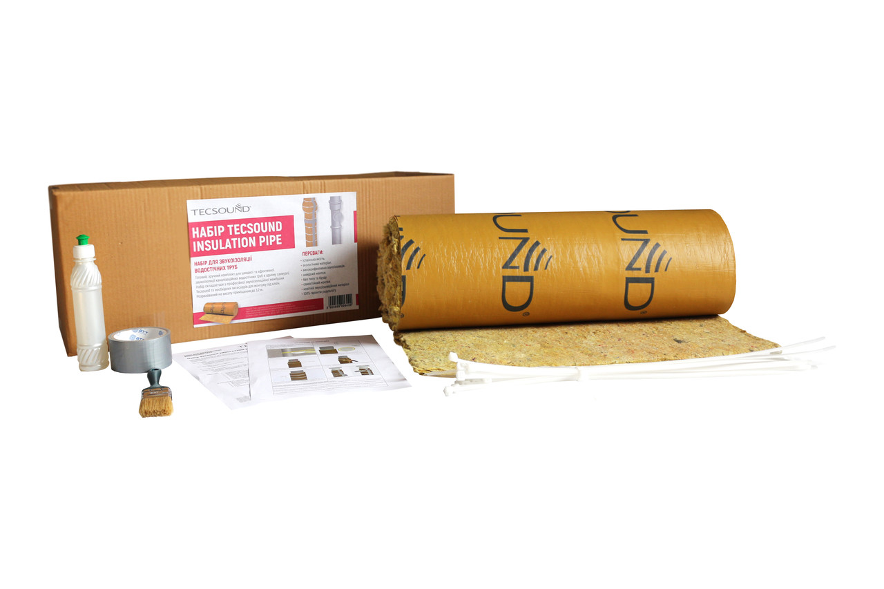 Шумоізоляція водостічних труб TECSOUND INSULATION PIPE 55, фото 1