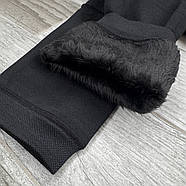 Лосини жіночі термо безшовні поліамід на хутрі Ira, розмір L-3XL, чорні, 2009, фото 2