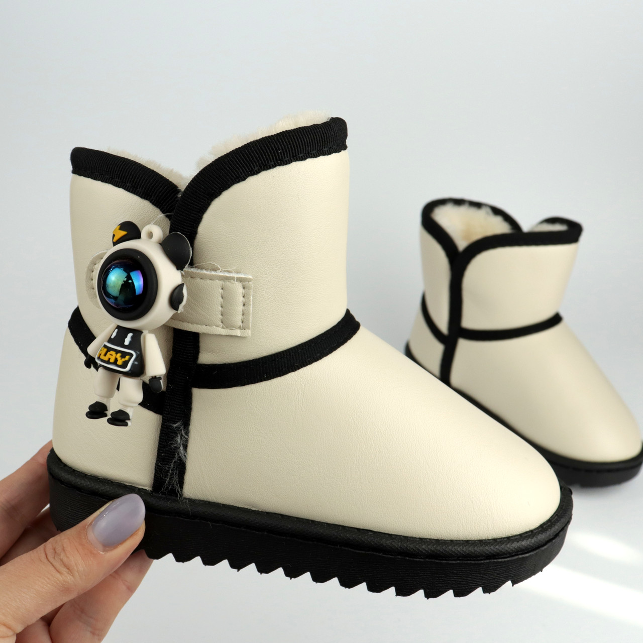 Зимові уггі дитячі бежеві Apawwa розмір