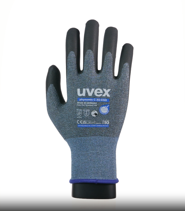 Захисні рукавички uvex phynomic C XG ESD від порізів та електростатичних розрядів, фото 3
