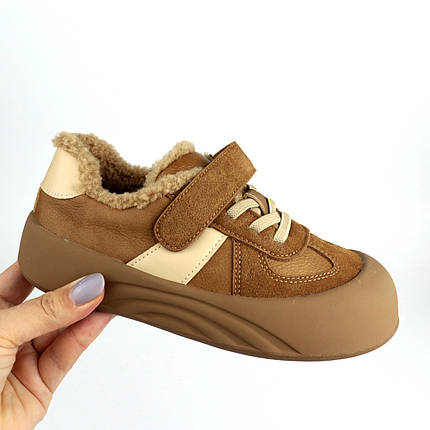 Дитячі зимові кросівки бежеві Apawwa, фото 1