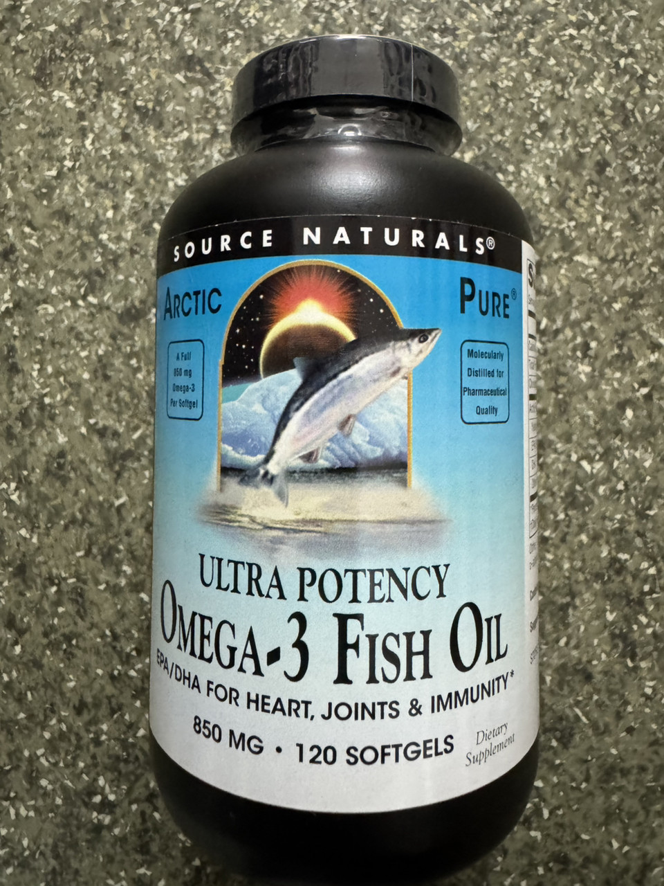 Жирні кислоти Source Naturals Arctic Pure Ultra Potency Omega-3 Fish Oil 850 mg, 240 капсул, фото 1