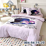 Велюрова постільна білизна полуторний комплект із ведмедиками, фото 6