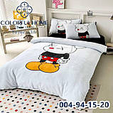 Велюрова постільна білизна полуторний комплект із ведмедиками, фото 7