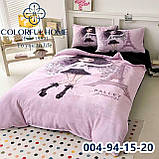 Велюрова постільна білизна полуторний комплект із ведмедиками, фото 2