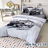 Велюрова постільна білизна полуторний комплект із ведмедиками, фото 6