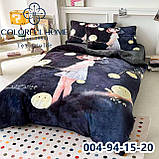 Велюрова постільна білизна полуторний комплект із ведмедиками, фото 9