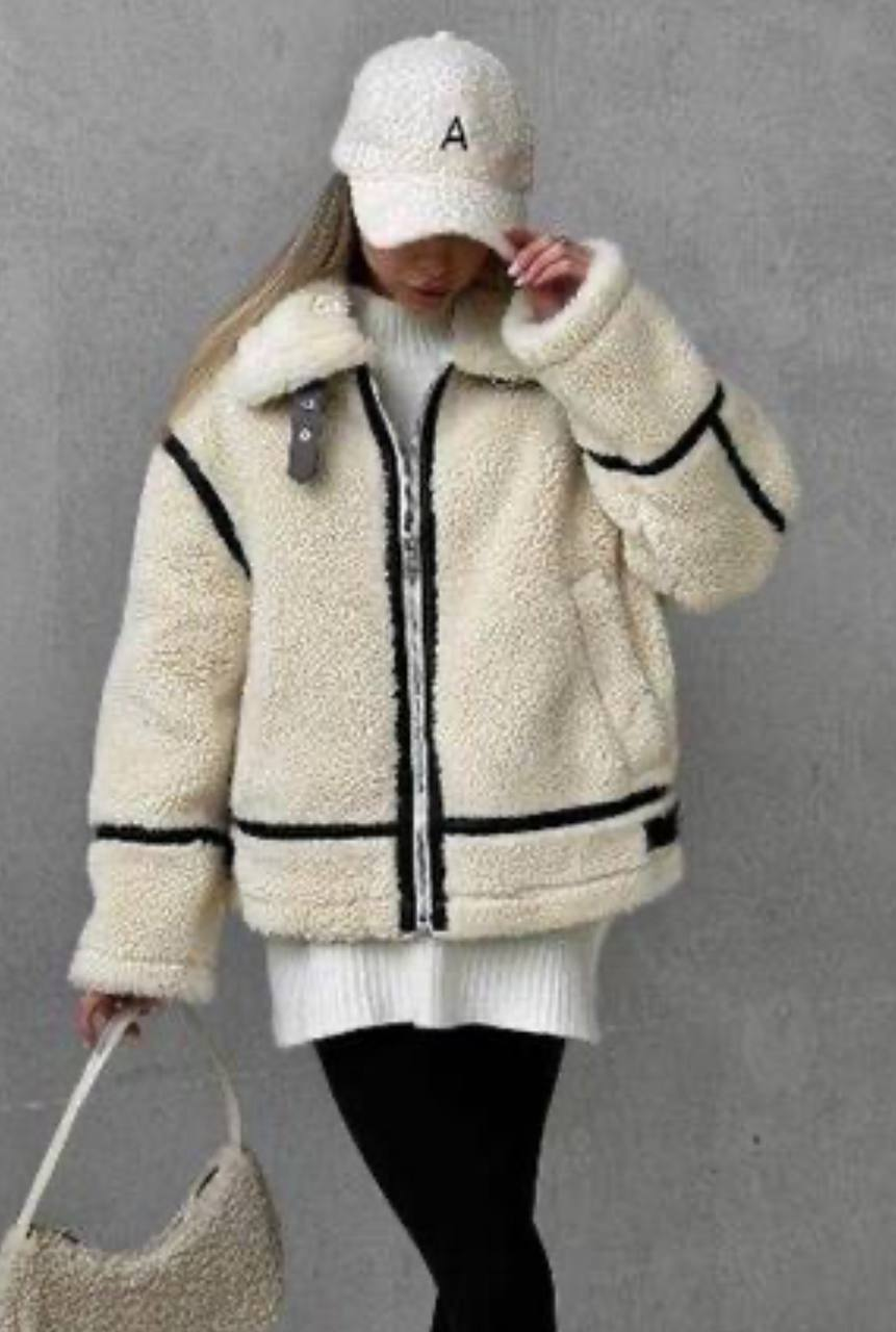 Дублянка жіноча зимова укорочена батал тедді 163,  48-58р.