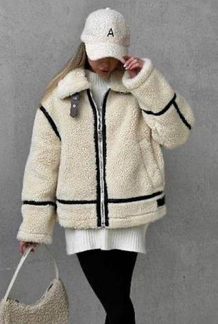 Дублянка жіноча зимова укорочена батал тедді 163,  48-58р., фото 1