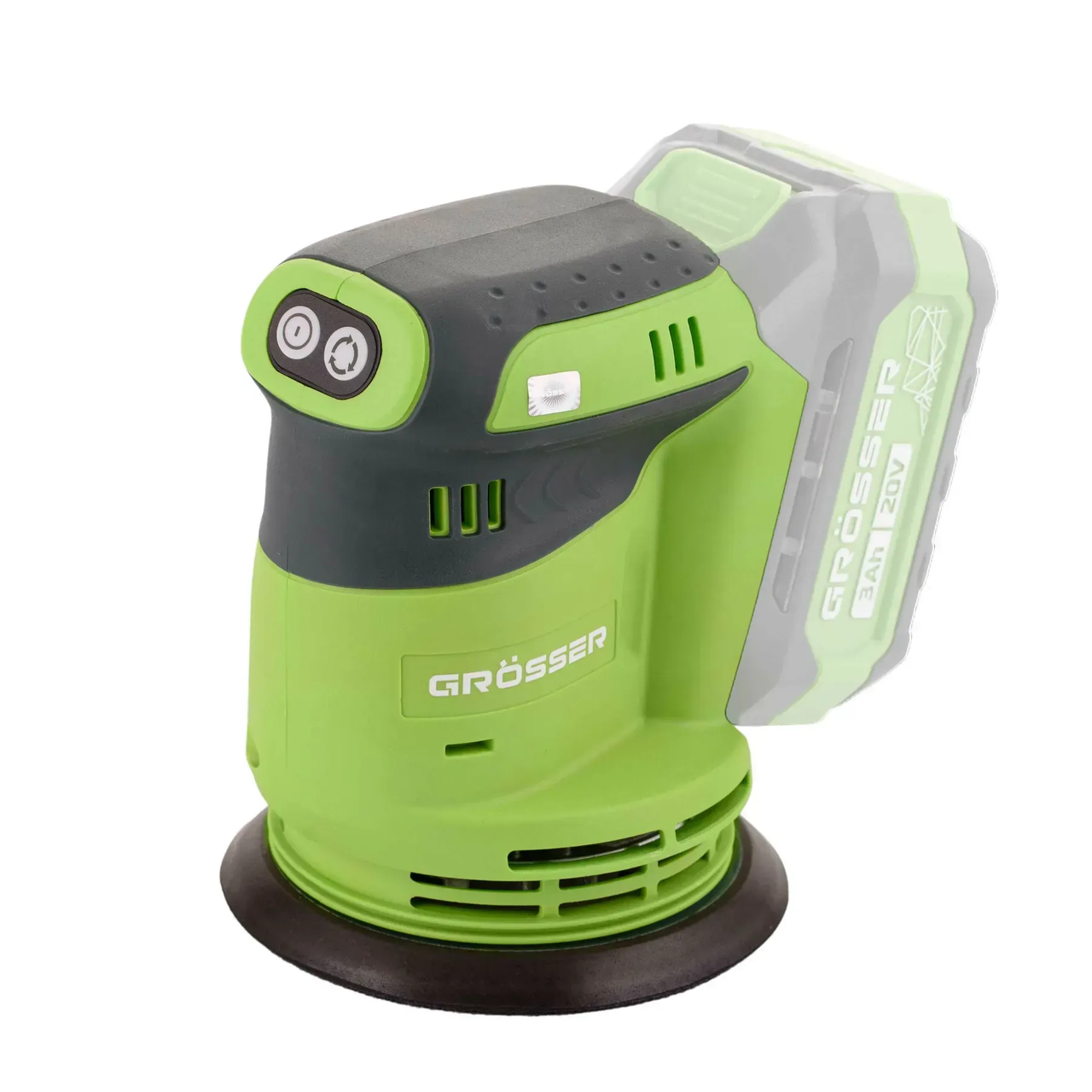 Шліфмашина орбітальна Grosser GOS 200 (без акб і ЗУ), фото 1
